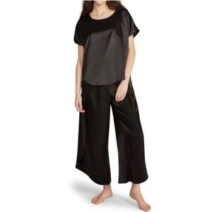 BB DAKOTA Satin Lounge 2-pc Set, Women’s M, Black